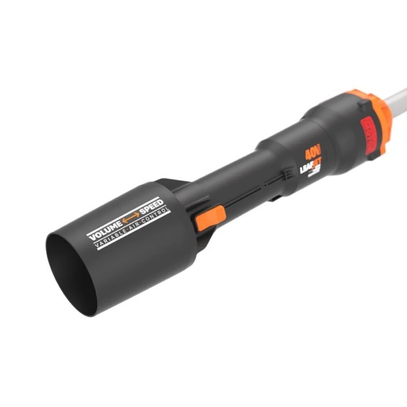 WORX Leafjet WG585E.9 - Soplador de hojas (40 V, motor sin escobillas, control de aire variable, menos consumo de batería, más p WORX Leafjet WG585E.9 - Soplador de hojas (40 V, motor sin escobillas, control de aire variable, menos consumo de batería, más p