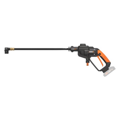 WORX Hidrolimpiadora a batería Hydroshot 20V Worx, PowerShare, WG620E.9, Sin batería, ni cargador, portátil, Color Negro y naran