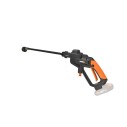 WORX Hidrolimpiadora a batería Hydroshot 20V Worx, PowerShare, WG620E.9, Sin batería, ni cargador, portátil, Color Negro y naran