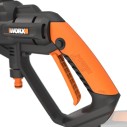 WORX Hidrolimpiadora a batería Hydroshot 20V Worx, PowerShare, WG620E.9, Sin batería, ni cargador, portátil, Color Negro y naran