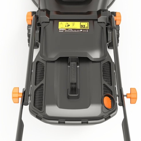 Cortacésped 40V Máx. (2x20V) Worx | PowerShare | WG743E | Incluye 2 baterías 4Ah y cargador doble | 40 cm  | Ajuste de altura |