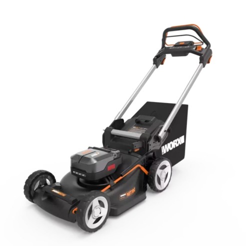 Cortacésped Nitro 40V (2x20V) Worx | PowerShare | WG749E | Incluye  2 baterías 4Ah y cargador doble | 46 cm con tracción | Mulch