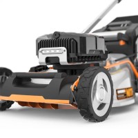 WORX NITRO - Tumbador de césped sin cables (80 V-4,20 V, 4 Ah, WG761E -51 cm-hasta 1000 m² en una carga (viene con 4 batt. 20 V, 2