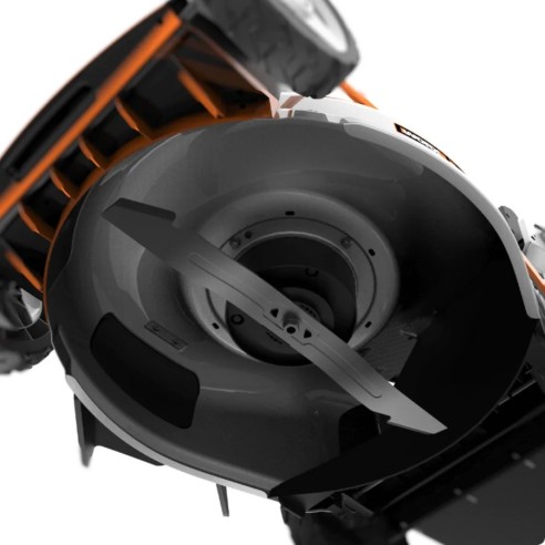 WORX NITRO - Tumbador de césped sin cables (80 V-4,20 V, 4 Ah, WG761E -51 cm-hasta 1000 m² en una carga (viene con 4 batt. 20 V,