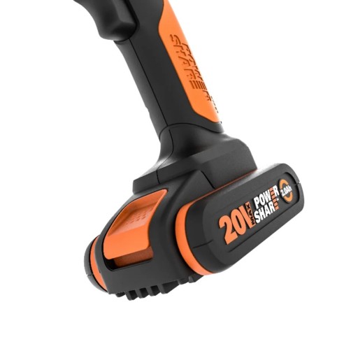 Cortasetos de mano 20V Máx. Worx| PowerShare | WG801E.5 | Incluye  1 batería 2Ah y cargador | Multifunción , tijera de césped, A
