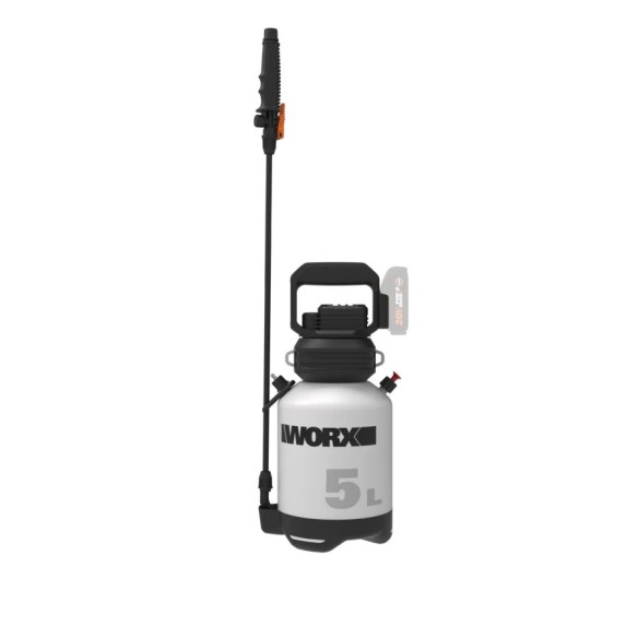 Pulverizador de presión 20V Máx. WORX | WG829E.9 | sin batería, ni cargador | Caudal 25 Litros/hora | Boquilla de pulverización  Pulverizador de presión 20V Máx. WORX | WG829E.9 | sin batería, ni cargador | Caudal 25 Litros/hora | Boquilla de pulverización