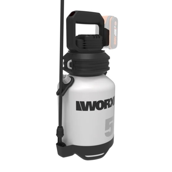 Pulverizador de presión 20V Máx. WORX | WG829E.9 | sin batería, ni cargador | Caudal 25 Litros/hora | Boquilla de pulverización  Pulverizador de presión 20V Máx. WORX | WG829E.9 | sin batería, ni cargador | Caudal 25 Litros/hora | Boquilla de pulverización