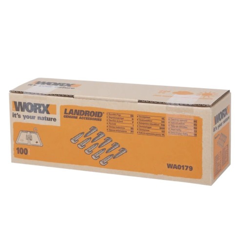 Juego 100 Piquetas de Fijación Worx WA0179