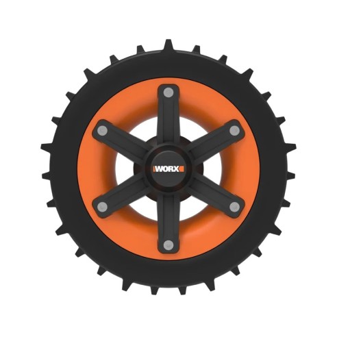 WORX Ruedas Landroid WA0952 Super-Grip – Para una mejor capacidad de subida – Profesional en terrenos difíciles – Compatible con