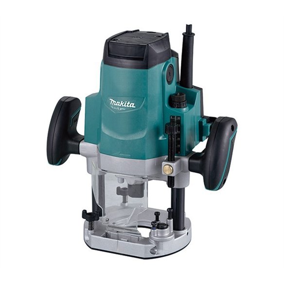 Fresadora de superficie Makita M3602B - 1650 W, arranque suave, recogida de polvo, ergonomía avanzada Fresadora de superficie Makita M3602B - 1650 W, arranque suave, recogida de polvo, ergonomía avanzada