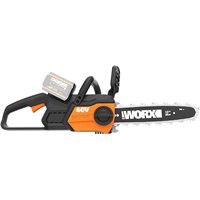 WORX Motosierra 40 V Máx, PowerShare, No incluye batería ni cargador, Lubricación automática de cadena, Cambio rápido de cadena,