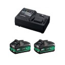 Pack Hikoki 36 V - Taladro Percutor + Llave Impacto 1.100Nm + 2 Baterías y Cargador