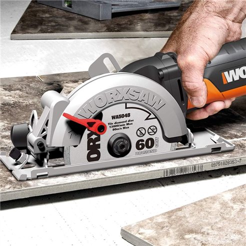 Sierra circular WorxSaw XL  500W Worx | WX439 | Disco de 1200mm | Sistema de aspiración integrado | Rápido ajuste de profundidad