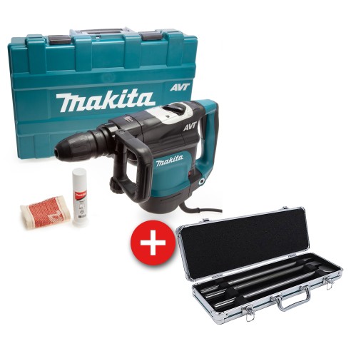 Pack Martillo Makita HR4511C + Estuche Puntas SDS-MAX