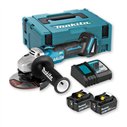 Miniamoladora Makita DGA504RMJ - 125 mm - 18V - Motor sin escobillas, arranque suave, anti-restart