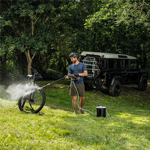 WORX Hidrolimpiadora a batería Hydroshot 20 V Worx, PowerShare, WG620E, 1 batería 2Ah, portátil, Color Negro y Naranja WORX Hidrolimpiadora a batería Hydroshot 20 V Worx, PowerShare, WG620E, 1 batería 2Ah, portátil, Color Negro y Naranja