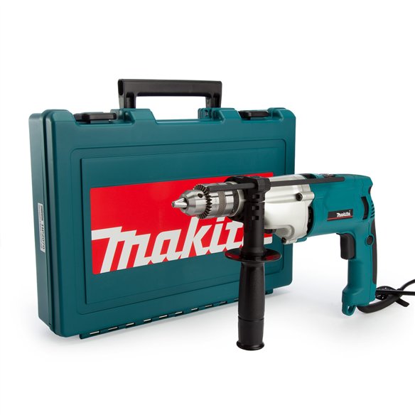 Taladro percutor Makita HP2070 - 1010 W - 20 mm - 2 velocidades mecánicas - Maletín incluida