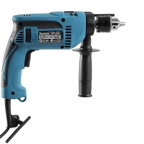 Taladro percutor Makita HP1640 - 680 W, 16 mm, doble aislamiento, velocidad variable