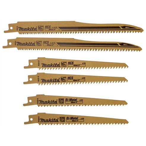 Set de 6 Hojas de Sable Makita B-44432