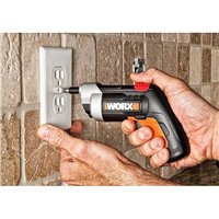 Atornillador 4V Worx | WX252 | Porta puntas extensibles |kit de 10 puntas | luz LED | 3Nm de par apriete | Batería integrada de  2