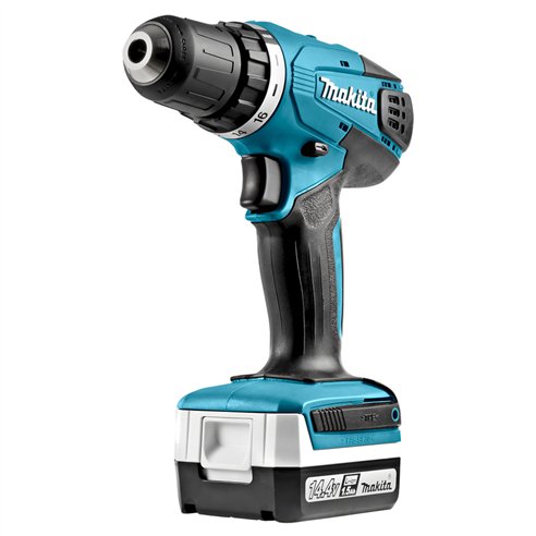 Taladro atornillador Makita DF347D001 - 14,4V 30Nm - 2 velocidades, maletín incluido