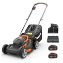 Cortacésped a Bateria Worx WG743E - 40 cm - 40V (2x20V) - Incluye 2 baterías 4Ah y Cargador doble 