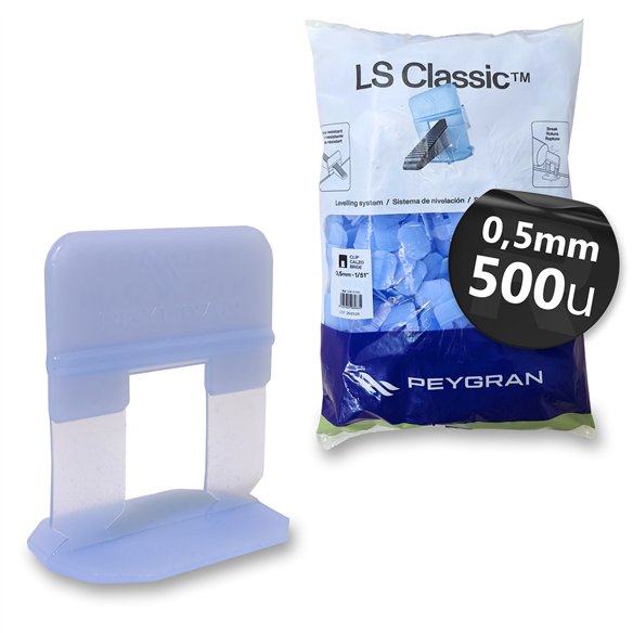 Calzos Peygran LS Classic 0,5 mm | Bridas Nivelación Baldosas para Cuña Estrecha