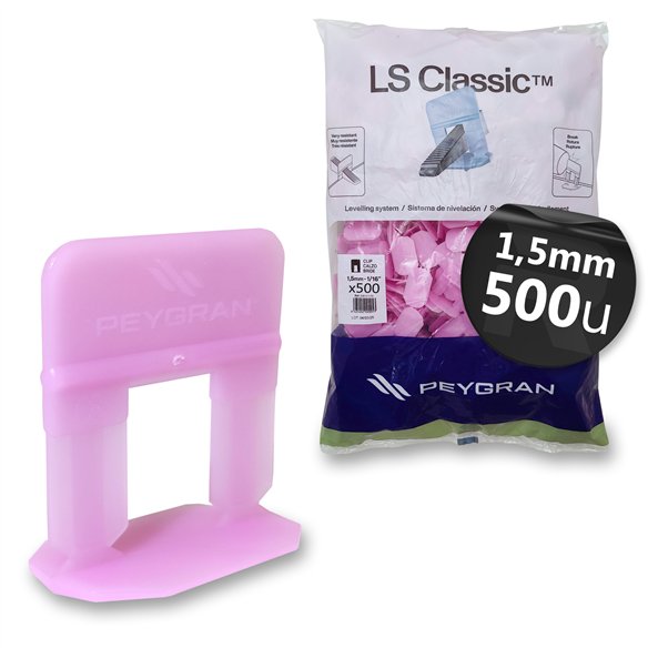 Calzos Peygran LS Classic 1.5 mm | Bridas Nivelación Baldosas para Cuña Estrecha