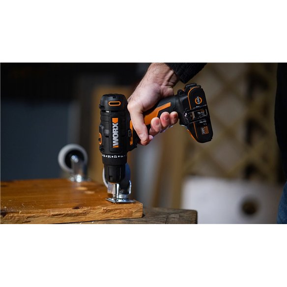 Taladro Atornillador Worx 20V Máx | WX100 | Con Batería y Cargador Taladro Atornillador Worx 20V Máx | WX100 | Con Batería y Cargador