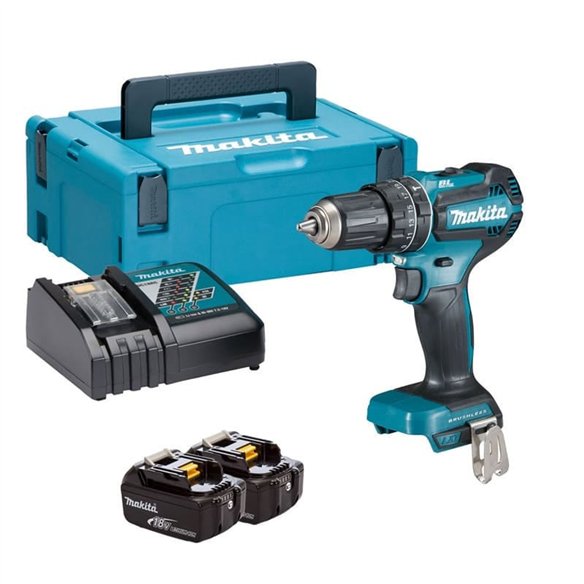 Taladro Makita DHP485RFJ Combinado 18V | Brushless | 2 Baterías y Maletín