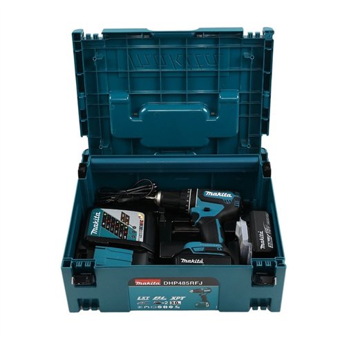 Taladro Makita DHP485RFJ Combinado 18V | Brushless | 2 Baterías y Maletín