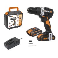Pack Worx Taladro Percutor + Martillo, Taladro, Atornillador + Amoladora 2