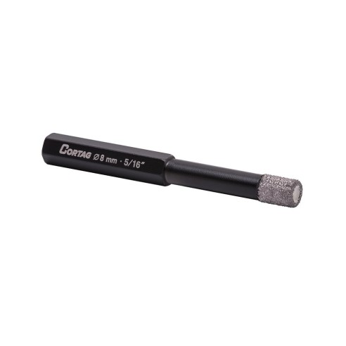 Kit de 4 Brocas de Diamante Cortag | 6 mm, 8 mm, 10 mm y 12 mm | Uso en Seco | para taladro