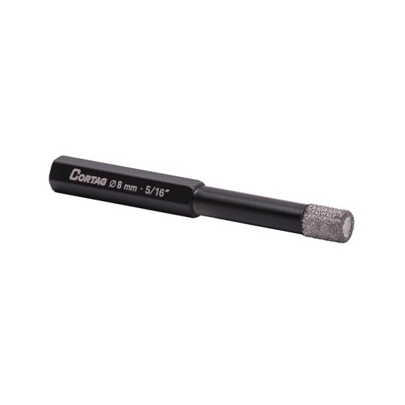 Kit de 4 Brocas de Diamante Cortag | 6 mm, 8 mm, 10 mm y 12 mm | Uso en Seco | para taladro Kit de 4 Brocas de Diamante Cortag | 6 mm, 8 mm, 10 mm y 12 mm | Uso en Seco | para taladro