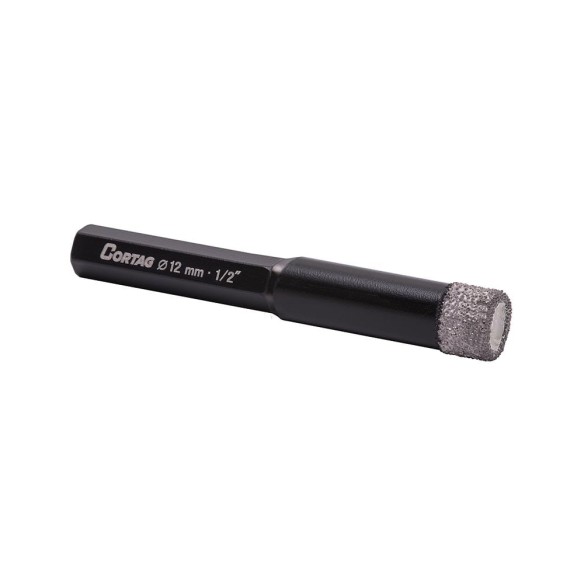 Kit de 4 Brocas de Diamante Cortag | 6 mm, 8 mm, 10 mm y 12 mm | Uso en Seco | para taladro Kit de 4 Brocas de Diamante Cortag | 6 mm, 8 mm, 10 mm y 12 mm | Uso en Seco | para taladro