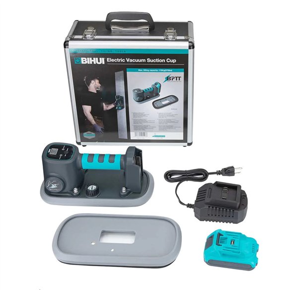 Ventosa de Vacío con Bateria BIHUI Automática | Hasta 170 Kg | Incluye Batria 21V 2Ah y Cargador Ventosa de Vacío con Bateria BIHUI Automática | Hasta 170 Kg | Incluye Batria 21V 2Ah y Cargador