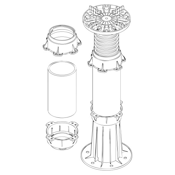 Adaptador Tubo PVC 75 mm para Plots Peygran BSP | 10 unidades