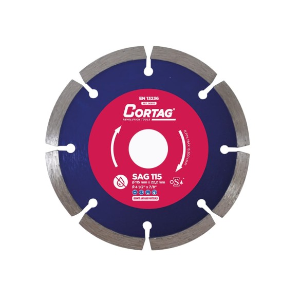 Disco de Diamante Segmentado Premium SAG Cortag Disco de Diamante Segmentado Premium SAG Cortag