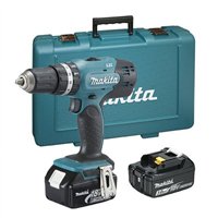 Taladro combinado Makita DHP453RFE 18V - 42 Nm - 2 velocidades mecánicas - Maletín incluido