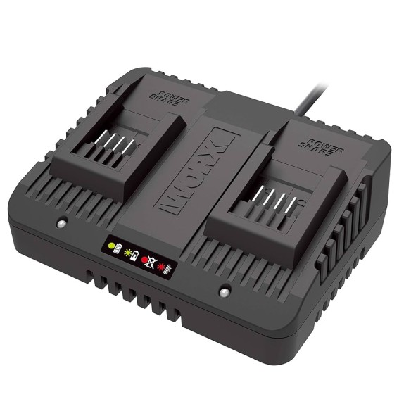 WORX WA3772  - Cargador Doble 20V Máx.  PowerShare