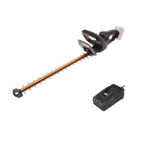 Worx WG263E Nitro – Cortasetos inalámbrico 20V 4,0Ah con cargador, motor sin escobillas, hoja 56 cm y corte Ø27 mm