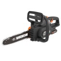 Worx WG322E.1 – Sierra de cadena a batería 20V, espada 25 cm, tensión automática de cadena, incluye batería y cargador