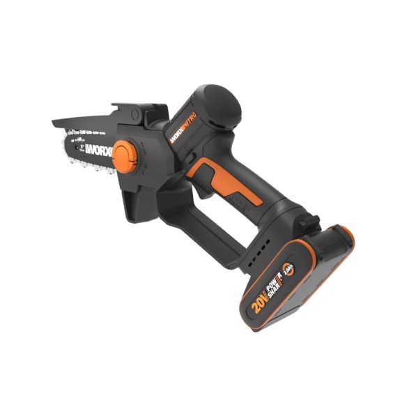Worx WG325E.9 – Mini motosierra a batería 20V (solo herramienta) - Motor sin escobillas