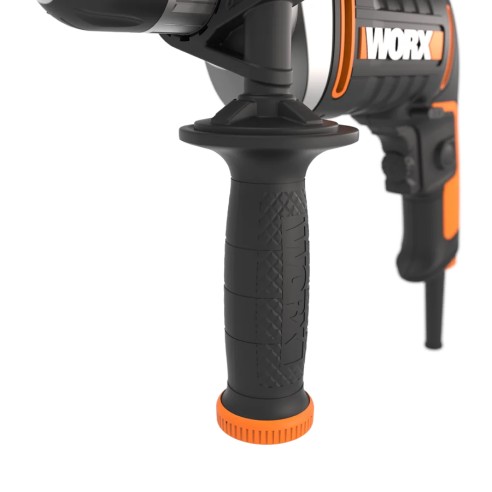 Worx WX328 – Taladro percutor con cable 800W, portabrocas 13 mm, ligero y equilibrado, incluye accesorios