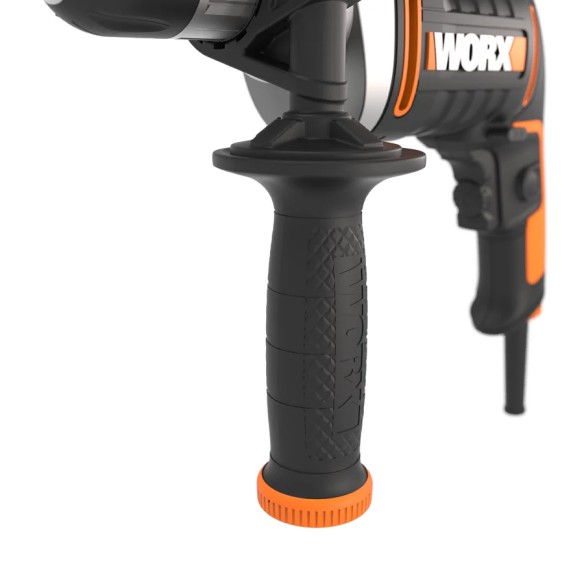 Worx WX328 – Taladro percutor con cable 800W, portabrocas 13 mm, ligero y equilibrado, incluye accesorios