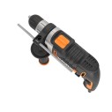 Worx WX328 – Taladro percutor con cable 800W, portabrocas 13 mm, ligero y equilibrado, incluye accesorios