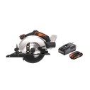 Worx WX526 – Sierra circular a batería 20V PowerShare, disco 165 mm, incluye batería 2,0Ah y cargador