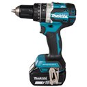 Taladro Percutor Makita DHP484RTE – 18V LXT, 54 Nm, incluye 2 Baterías de 5Ah, cargador y maletín