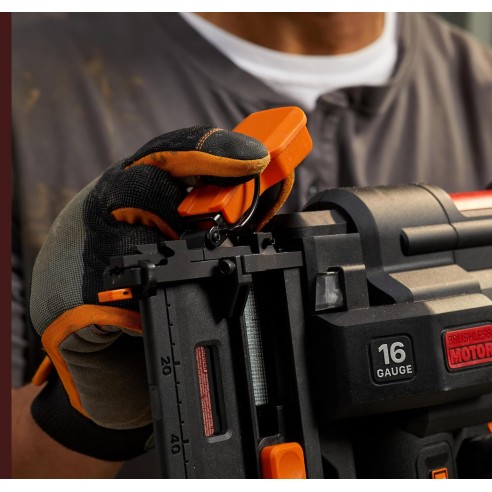 Clavadora a batería Worx WX841 Nitro - Hasta 64 mm en madera | Con Batería 20V 2,0Ah y Cargador
