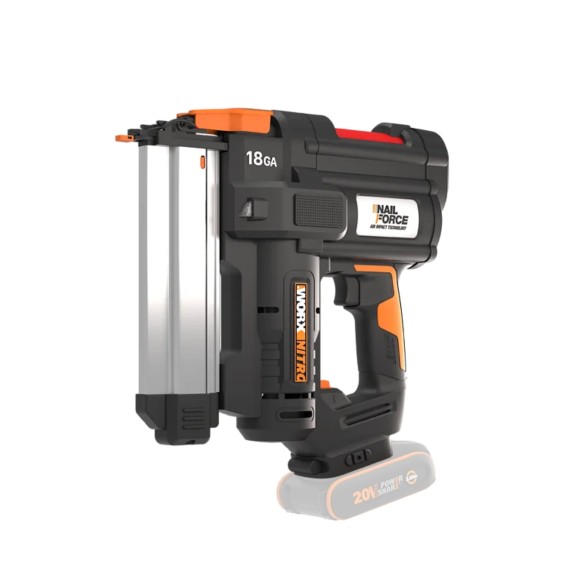 Worx WX842.9 – Clavadora a batería 20V PowerShare 18GA, hasta 50 mm, solo herramienta